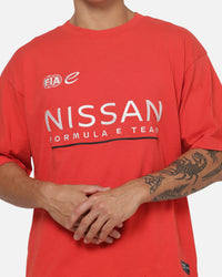 Outerstuff X Nissan Formula E Team Faster Box Fit T-Shirt Red