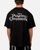 73Studio Disney Pirates Of The Caribbean Davy Jones Vintage T-Shirt Black Acidwash