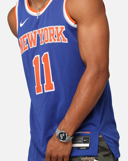 Nike Jalen Brunson New York Knicks #11 Icon Edition 2022/23 Nike Dri-Fit NBA Swingman Jersey Rush Blue