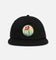 Malbon Pin High Painters 6 Panel Snapback Black