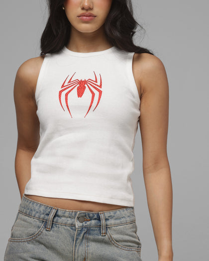 Loiter Marvel Spider-Man By Loiter Women's Spider Tank Off White