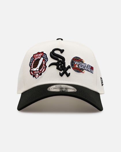 New Era Chicago White Sox 'World Series Logo' 9FORTY A-Frame Snapback Chrome
