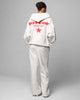 Loiter Celestial Full Zip Hoodie Light Grey Marl