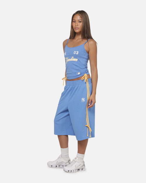 Majestic Athletic Women's New York Yankees Rouched Tank Marina Blue