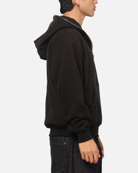 American Thrift Leisure Quarter Zip Hoodie Black