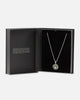 NXS Burning Heart Necklace White Gold