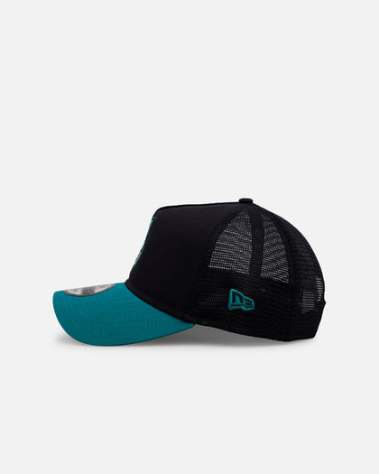 New Era Seattle Mariners 'Washed Truckers' 9FORTY A-Frame Trucker Snapback Official Team Color