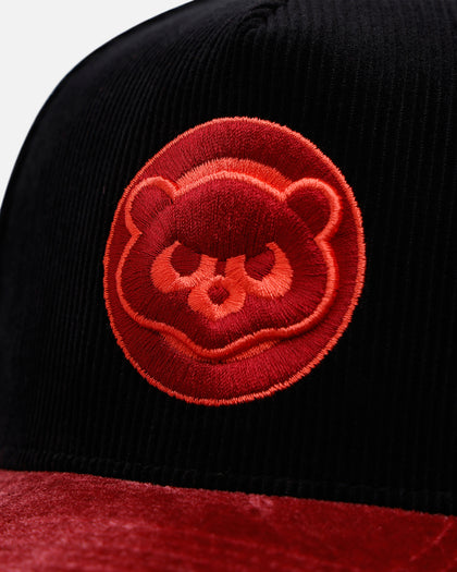 New Era Chicago Cubs 'Velvet Cord Certified Lover' 9FORTY A-Frame Premium Corduroy Snapback Black