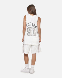 Mitchell & Ness Chicago Bulls Dennis Rodman #91 Snow Camo Energy Swingman Jersey Vintage White