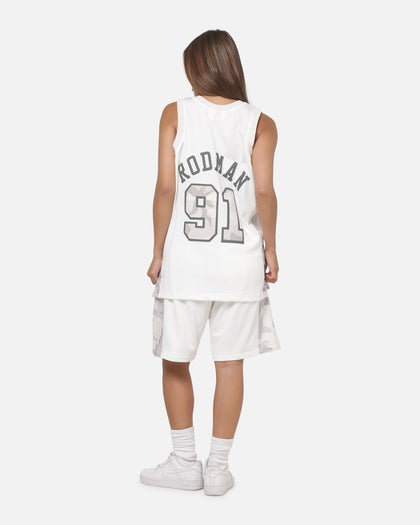 Mitchell & Ness Chicago Bulls Dennis Rodman #91 Snow Camo Energy Swingman Jersey Vintage White