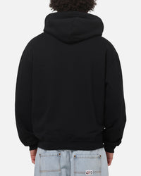 S Double Triple Block Zip Hoodie Black