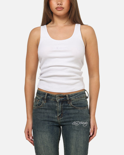 Ed Hardy Women's Signature Tank White
