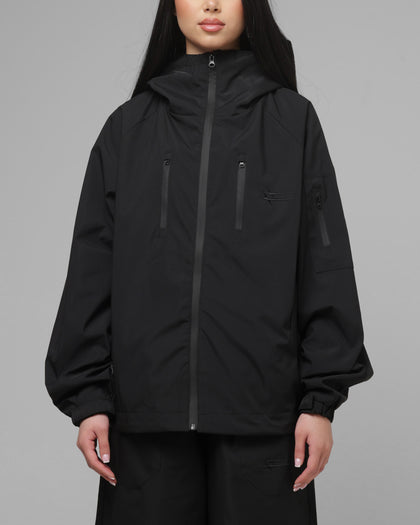 Loiter Ultra Hybrid Windbreaker Jacket Black