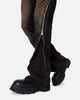 MNML D519 Zipper Flare Denim Jeans Washed Black