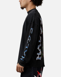 73Studio X Halo 2 Long Sleeve T-Shirt Black Acidwash