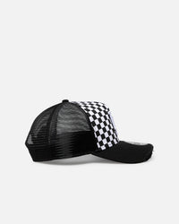 New Era Los Angeles Dodgers 'Checker Trucker' 9FORTY A-Frame Trucker Snapback White