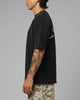 Loiter Script Boxy T-Shirt Washed Black