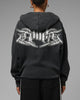 Loiter Waffle Zip Hoodie Black