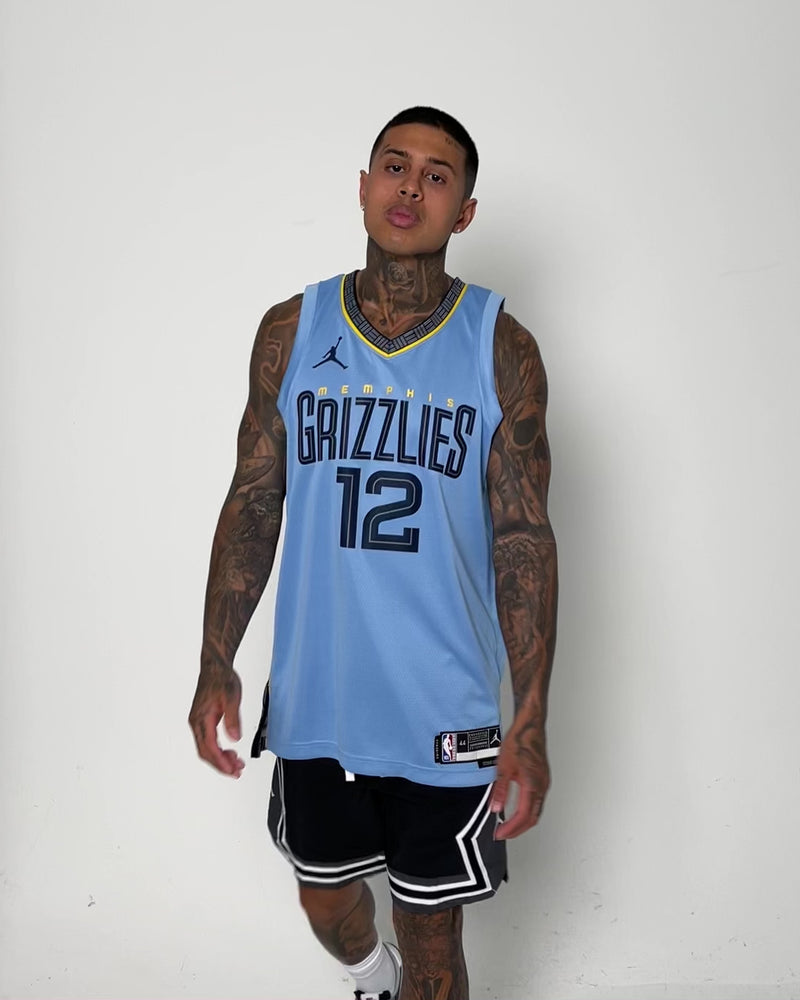 Blue Nike NBA Memphis Grizzlies Morant #12 Swingman Jersey