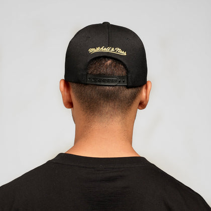 CULTURE KINGS X MITCHELL & NESS 10 YEAR ANNIVERSARY 110 SNAPBACK BLACK/GOLD