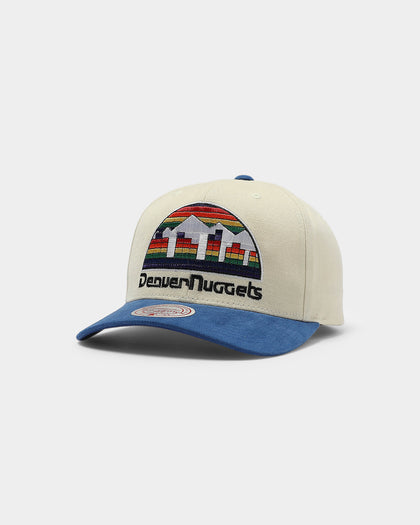 Mitchell & Ness Denver Nuggets Pro Crown Snapback Off White/Royal
