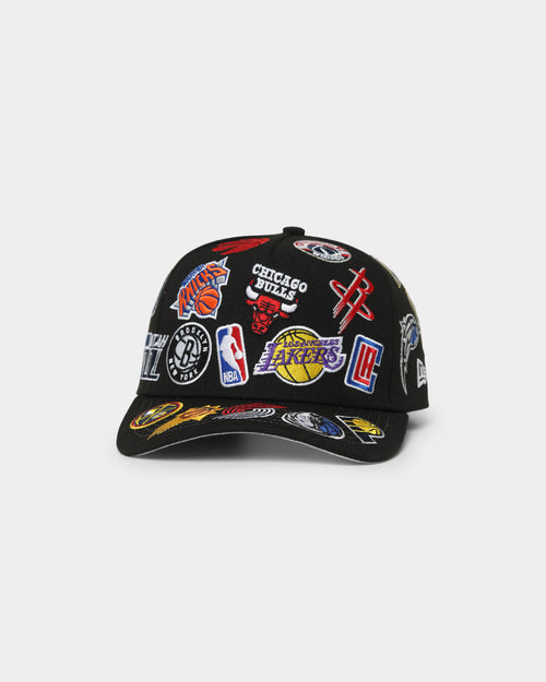 New Era NBA 'All Over League' 9FORTY K-Frame Snapback Black
