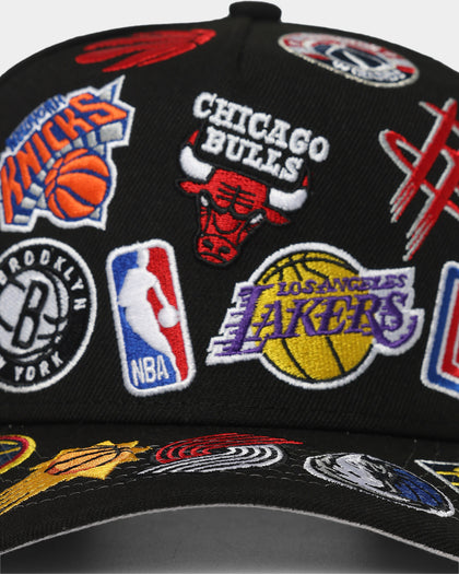 New Era NBA 'All Over League' 9FORTY K-Frame Snapback Black