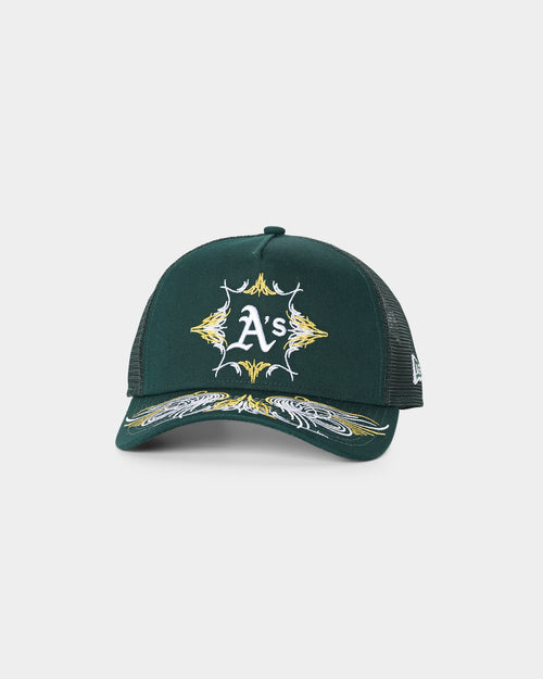 New Era Oakland Athletics 'Flare Designs' 9FORTY A-Frame Trucker Snapback Original Team Colours