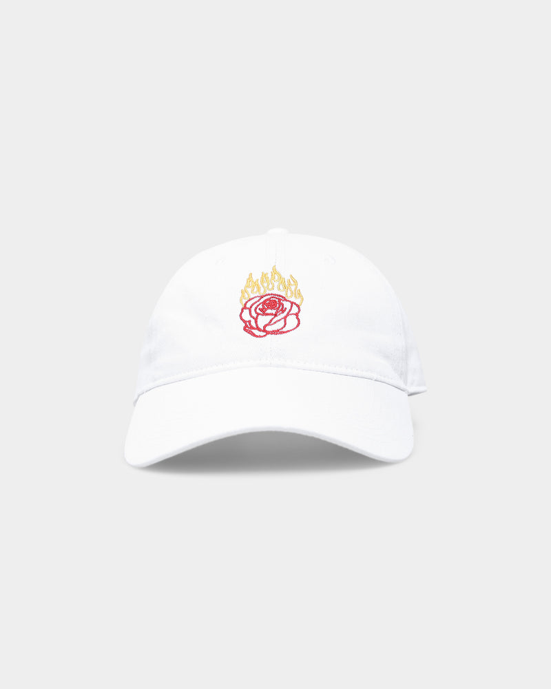 Rats Get Fat Rats Flame Rose Strapback White