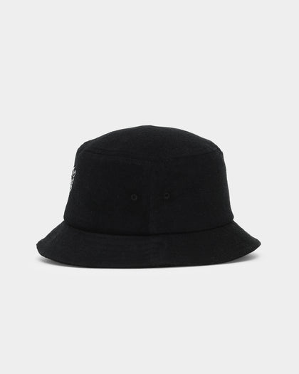 Rats Get Fat Flame Skull Bucket Hat Black
