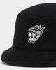 Rats Get Fat Flame Skull Bucket Hat Black