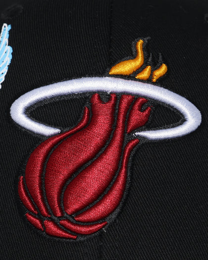 Mitchell & Ness Miami Heat 'Hand Drawn Doodle' Pro Crown Snapback Black