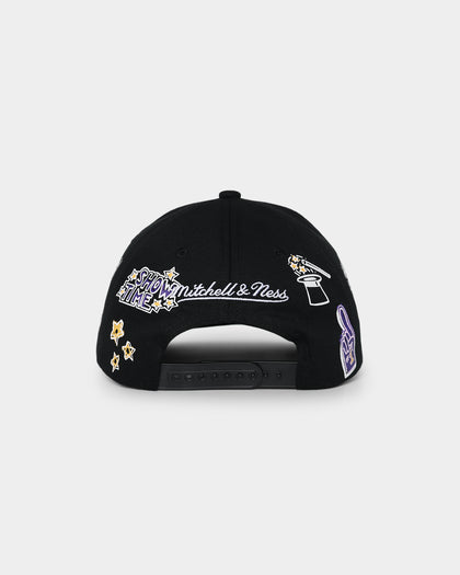 Mitchell & Ness Los Angeles Lakers 'Hand Drawn Doodle' Pro Crown Snapback Black