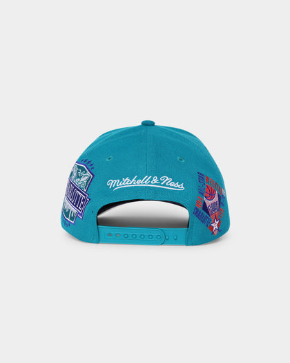 Mitchell & Ness Charlotte Hornets 'Highway' Pro Crown Snapback Dark Teal