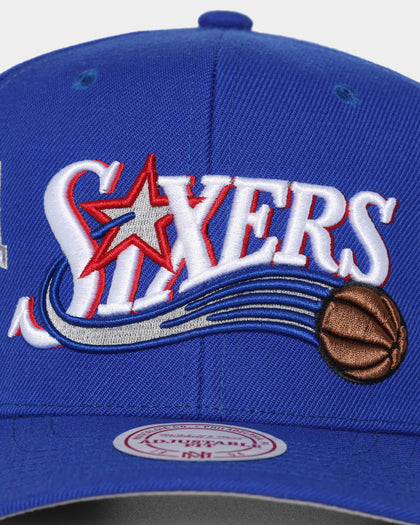 Mitchell & Ness Philadelphia 76ers 'Highway' Pro Crown Snapback Light Blue