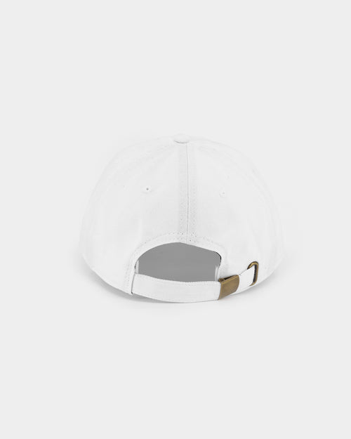 Goat Crew Metal Strapback White