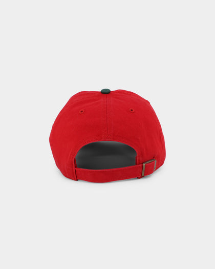 47 Brand New York Yankees 'Scarlet Pines' Clean Up Strapback Red/Dark Green