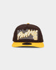 New Era San Diego Padres 'Retro Block Script' Golfer Snapback Dark Brown