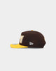 New Era San Diego Padres 'Retro Block Script' Golfer Snapback Dark Brown
