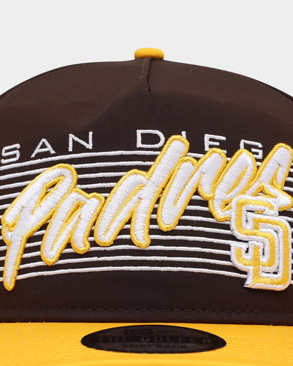 New Era San Diego Padres 'Retro Block Script' Golfer Snapback Dark Brown