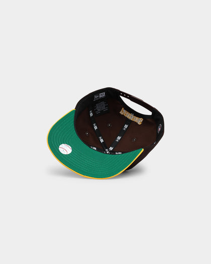 New Era San Diego Padres 'Retro Block Script' Golfer Snapback Dark Brown