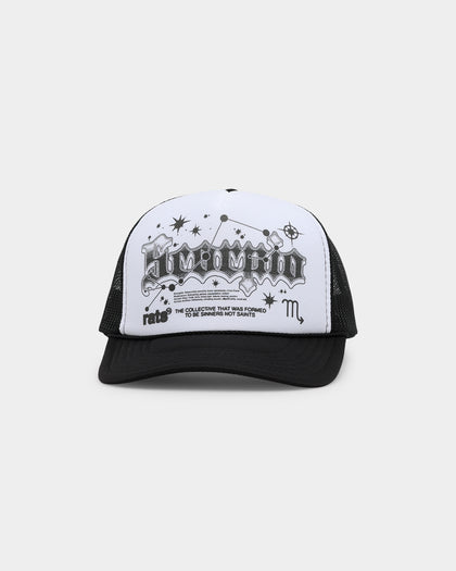 Rats Get Fat Scorpio Trucker Snapback Black/White