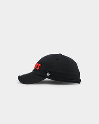 47 Brand Kansas City Chiefs Script 47 Clean Up Strapback Black