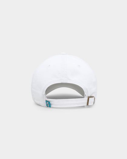 47 Brand Miami Dolphins '47 Clean Up Strapback White