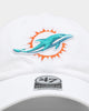 47 Brand Miami Dolphins '47 Clean Up Strapback White