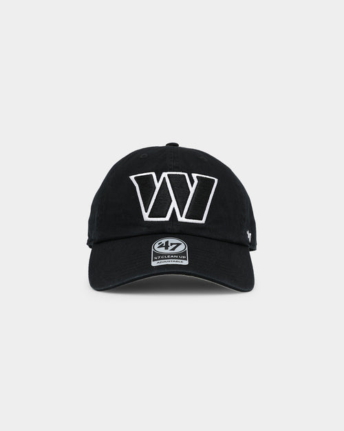 47 Brand Washington Commanders 47 Clean Up Strapback Black