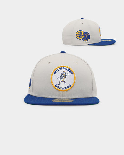 New Era Milwaukee Brewers 'Batter Up' 59FIFTY Fitted Stone