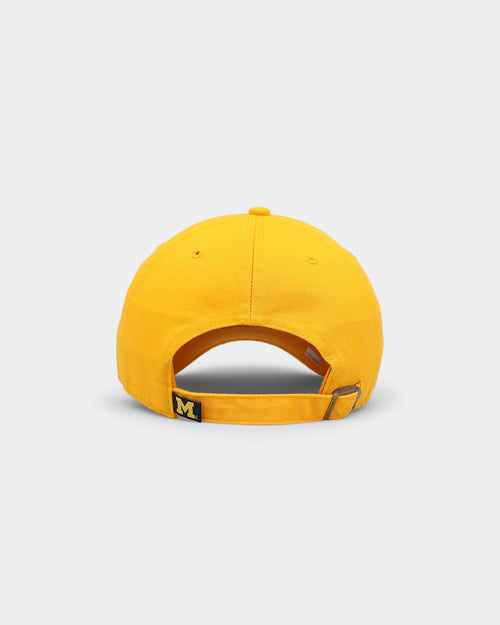 47 Brand Michigan Wolverines '47 Clean Up Strapback Gold