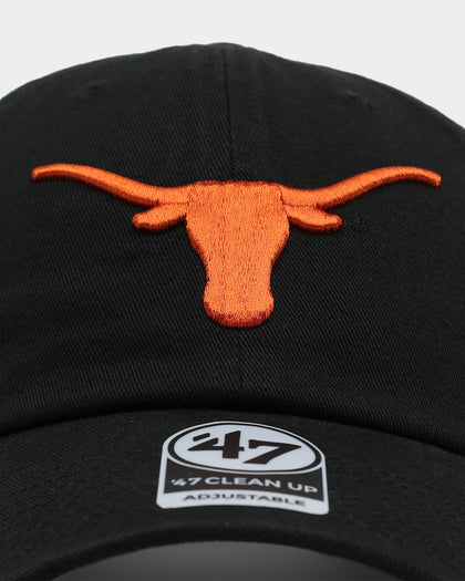 47 Brand Texas Longhorns '47 Clean Up Strapback Black