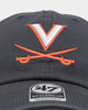 47 Brand Virginia Cavaliers '47 Clean Up Strapback Vintage Navy
